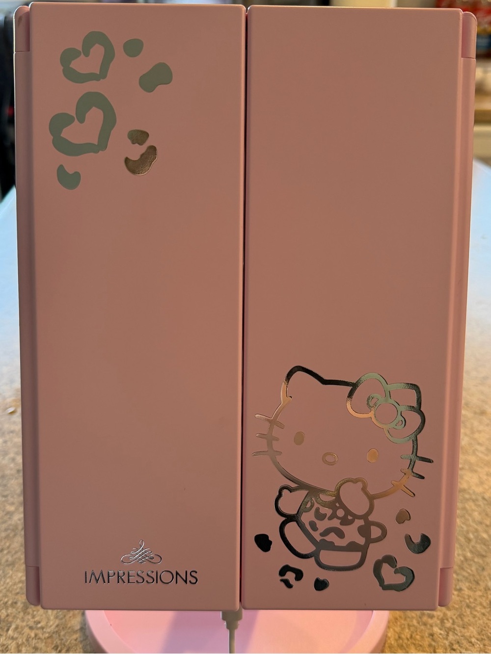 Impressions Pink Hello Kitty Tri-Fold Lighted Vanity Mirror